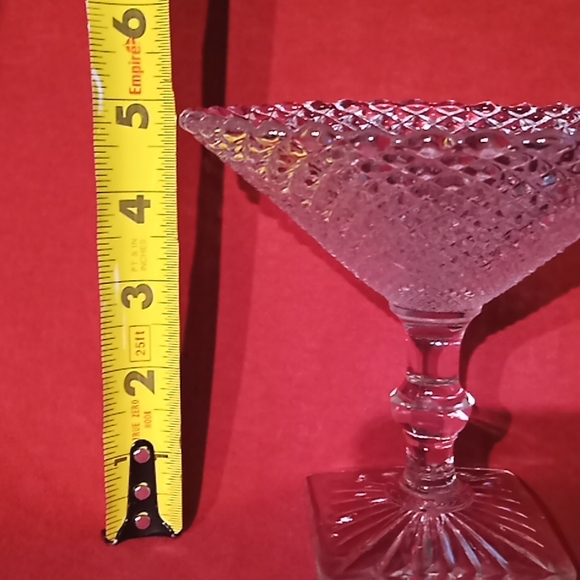 Miss America Clear Footed Round Compote By Anchor Hocking. Centerpiece Glass.. - Picture 9 of 11